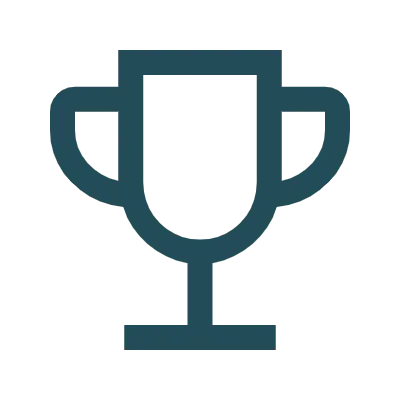 trophy symbol blue