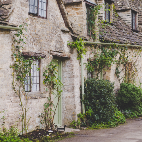 Old english stone houses